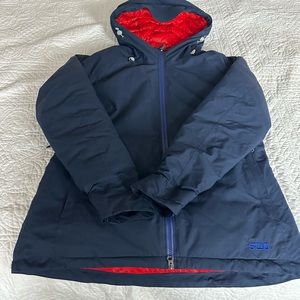 Stio Navy and Red Ski & Snow Jacket